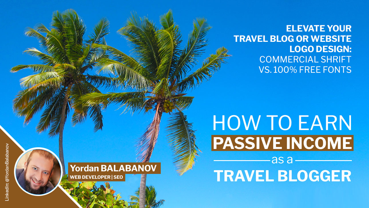 Elevate Your Travel Blog or Website Logo Design: Commercial Shrift vs. 100% Free Fonts